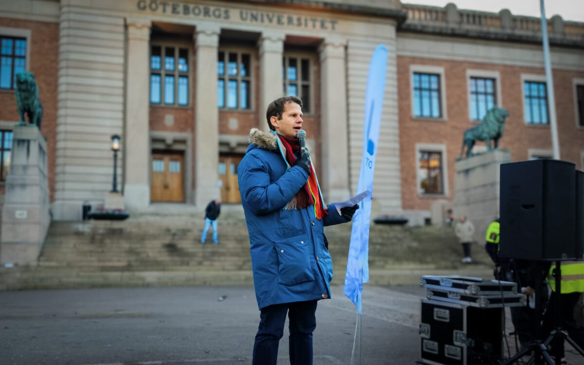 Vasaparken som symbol för demokrati och rättvisa, Axel Darvik
