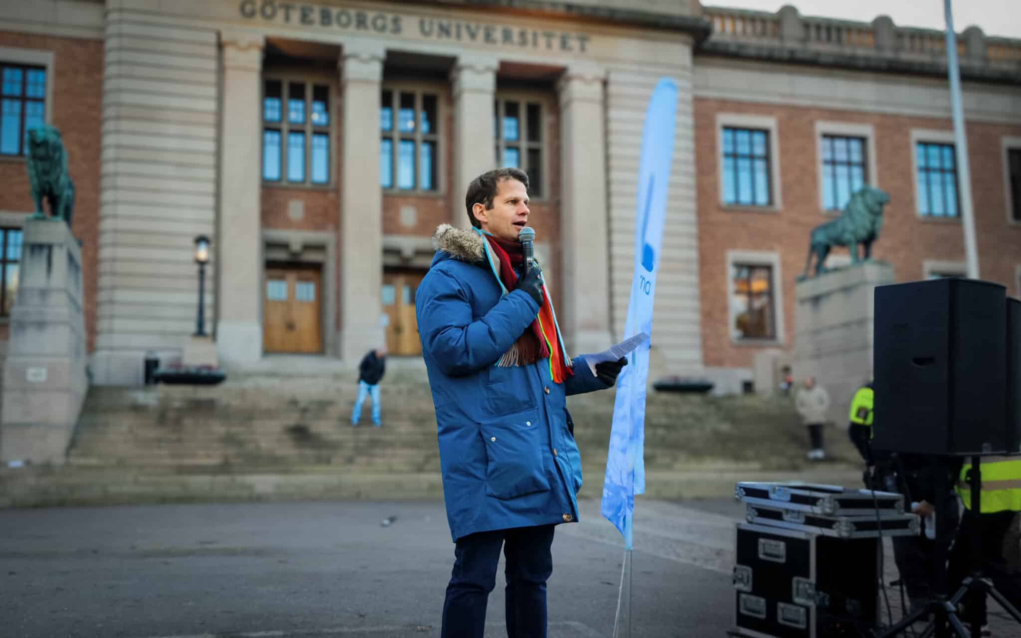 Vasaparken som symbol för demokrati och rättvisa, Axel Darvik