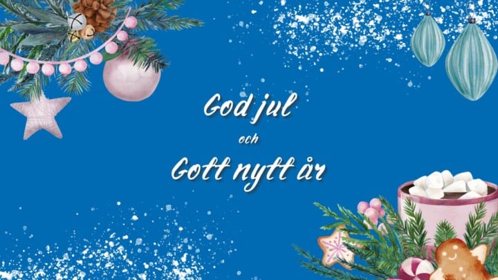 God jul och Gott nytt år